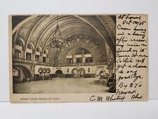 1905 Interior Union Station, St. Louis, Missouri Vintage Undivided Postcard  picture