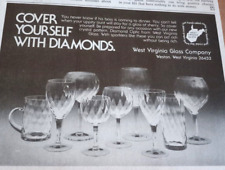 1978 print ad -West Virginia Glass diamond optic glassware Weston WV advertising picture