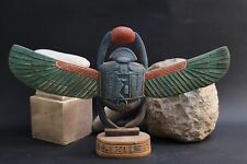 IMMERSE IN THE PAST NOW And Own Ancient Pharaohs Amulet Of Rare Winged Scarab BC picture