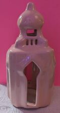 RARE Collectible 50s Royal Hawaiian “Pink Palace” Hotel Ceramic Candle Holder picture