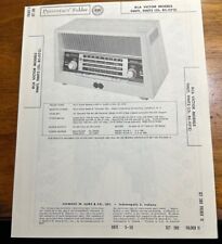 1958 RCA 9INT1 9INT2 Radio Photofact Service Manual Foldout Folder picture