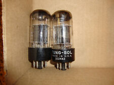 2 TV-7 TESTED GOOD/MATCHED TALL TUNG-SOL 6SN7GTB RADIO VACUUM TUBES TYPE 6SN7GTB picture