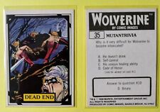1988 Comic Images Marvel Wolverine Dead End #35 Trading Card  picture