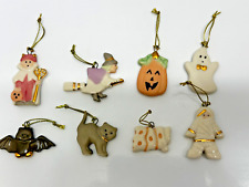 LENOX  HALLOWEEN 8  MINI FIGURAL ORNAMENTS -EXCELLENT CONDITION-NO TREE INCLUDED picture