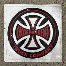 Vintage 1990's Independent Truck Company Skateboard Metal Sign Advertising 24x24 picture