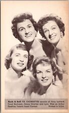 c1950s Mutoscope Card THE CHORDETTES Girl Singing Group / Arthur Godfrey Show picture