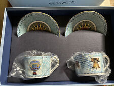 Wedgewood A Celebration Of The Millennium Two Cups & Saucers Set NEW OPEN BOX picture