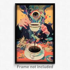 Art Poster - Jaw Dropping Tea (Psychedelic Trippy Weird 11x17 Cartoon Print) picture
