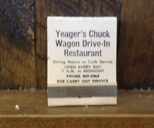 MATCH BOOK-Yeager's Chuck Wagon Drive In, Fayetteville, WV-Full and Unstruck picture