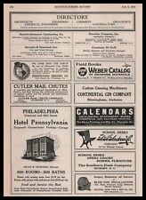 1926 Hotel Pennsylvania Philadelphia 600 Rooms 500 Baths Vintage Print Ad picture