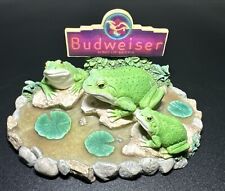 Vintage 1995 Anheuser-Busch The Budweiser  'BUD-WEIS-ER' Frogs - Lily Pads picture