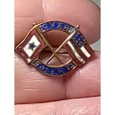 Vintage Over There Patriotic Pin picture