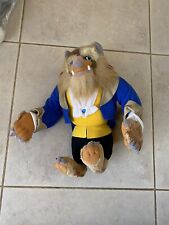 Disney Mattel Beauty and the Beast Plush Vintage 1992 14 Inch Beast Stuffed Doll picture