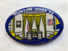 Clinton/Gore 1992 - Oval Office Political Pin designed by Roy Lichtenstein picture
