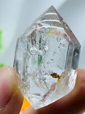 TOP Herkimer Diamond Enhydro Crystal&two big moving water droplet&gift box 20g picture