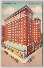 Postcard Atlanta, Georgia, Henry Grady Hotel, Advertising A433 picture