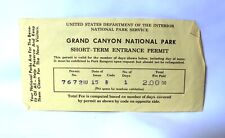 Vintage Grand Canyon National Park Short-Term Entrance Permit  picture