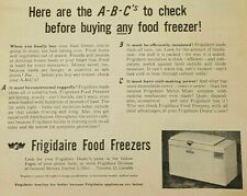 Vintage B&W 1952 Magazine Advertising Frigidaire Food Freezer Appliance Print Ad picture
