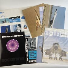 Huge Lot 1982 NASA Rockwell International Space Shuttle Program Brochures Model picture