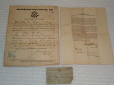 World War I Honorable Discharge Registration & General Pershing Service Letter picture
