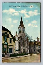 Rochester NH-New Hampshire, Holy Rosary Church, Religion, Vintage Postcard picture