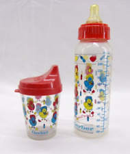 Vintage 1990s Gerber 9 oz Baby Bottles Sippy Cup Lot of 2 picture