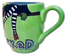 Wicked Witch Flying Monkeys Oversized Mug Lorrie Veasey Signed Hand-Painted  picture