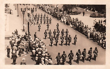 Parade of Solders RPPC Vintage Postcard picture