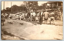 Construction at Fort Lawton 1935 - RPPC Vintage Postcard - Unposted picture