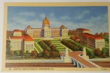  PENNSYLVANIA postcard full view of CAPITOL PARK EXTENSION  Harrisburg PA 1940s  picture