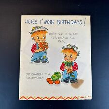 Vintage 1940s Birthday Greeting Card Mr. William George Humphry Maynard Humphry picture