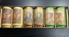Vintage Jim Beam's Collector Glass Cup Box Set 1970s Collectible New Old Stock picture