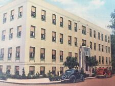 C 1940 Armstrong County Hospital Old Cars Kittanning PA Linen Vintage Postcard picture