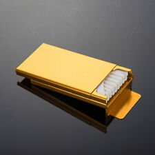 Portable Aluminum Alloy Sliding Lid Cigarette Case Women Holds Pockets 106MM 20S picture