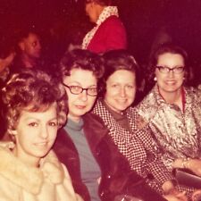 FG Photograph Pretty Lovely Attractive Woman Group Women Sitting In A Row 1960's picture