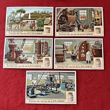 1800s - Early 1900s Era LIEBIG Trade Card Lot (5) Nice GERMAN Trade Cards All EX picture