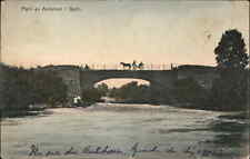 Tonsberg Norway Parti av Aulielven I Sem Bridge c1910 Vintage Postcard picture