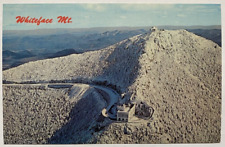 Whiteface Mountain Peak and Castle Aerial Winter Snow View New York NY Postcard picture
