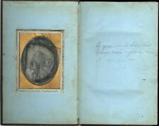 OOAK 1/4 plate Daguerreotype Mounted /Cased in 1850 Book w/ Lover’s Inscription picture