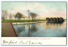 1906 Bathing Beach From Dock At Dorlon's South Norwalk Connecticut CT Postcard picture