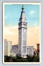 New York City NY, Metropolitan Building, Antique, Vintage Souvenir Postcard picture
