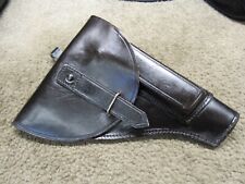 VINTAGE ITALIAN MILITARY M1935 BERETTA HOLSTER BLACK LEATHER M1934  picture