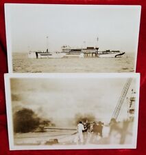 1918 RPPC Postcard US NAVY Transport Ship USS Henderson WWI vtg RARE Lot Army picture
