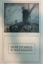 1912 Eight Etchings By Artist Frank Brangwyn picture