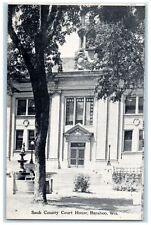 c1920's Sauk County Court House Exterior Baraboo Wisconsin WI Unposted Postcard picture