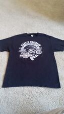 Harley Davidson Shirt Men Size Large Black Short Sleeve Mile High Colorado  picture