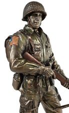 11 inch US Army Honor and Courage Soldier Statue Bronze Color picture