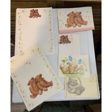 Vintage Cute Stationary Teddy Bears, Puppy, kitten picture