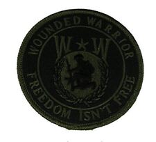 WW WOUNDED WARRIOR PATCH OD OLIVE DRAB GREEN WOUNDED IN ACTION WIA DISABLED VET picture