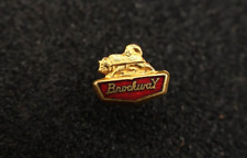 Brockway semi truck vintage style emblem lapel enamel hat pin brass coating- picture